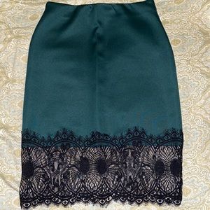 Charlotte Russe Midi Dark Green Skirt.